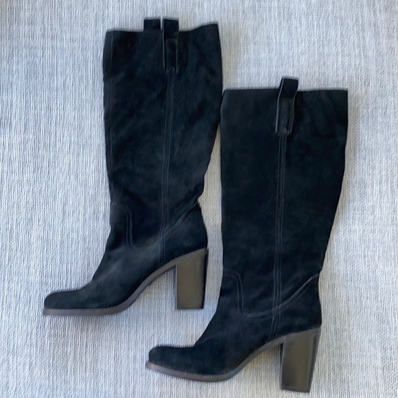 BCBG Suede Pull on Knee High Boots - Picture 2 of 11